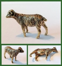 Messing Figur Schaf Schafbock