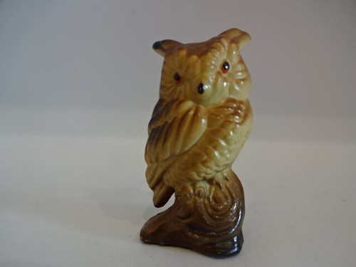 Tierfigur 60er eule auf - tierfigur,