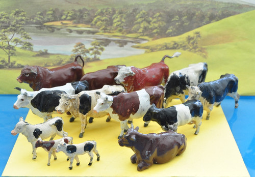 Britains hollow cast kühe - hollow-cast,